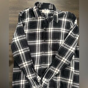 Hollister Monochrome Plaid Men's Shirt XL
